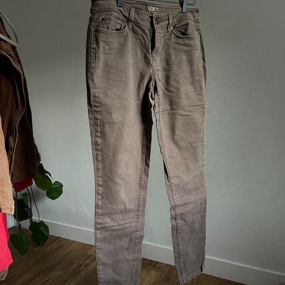 Ann Taylor Loft: Brown jeans - Picture 2 of 5